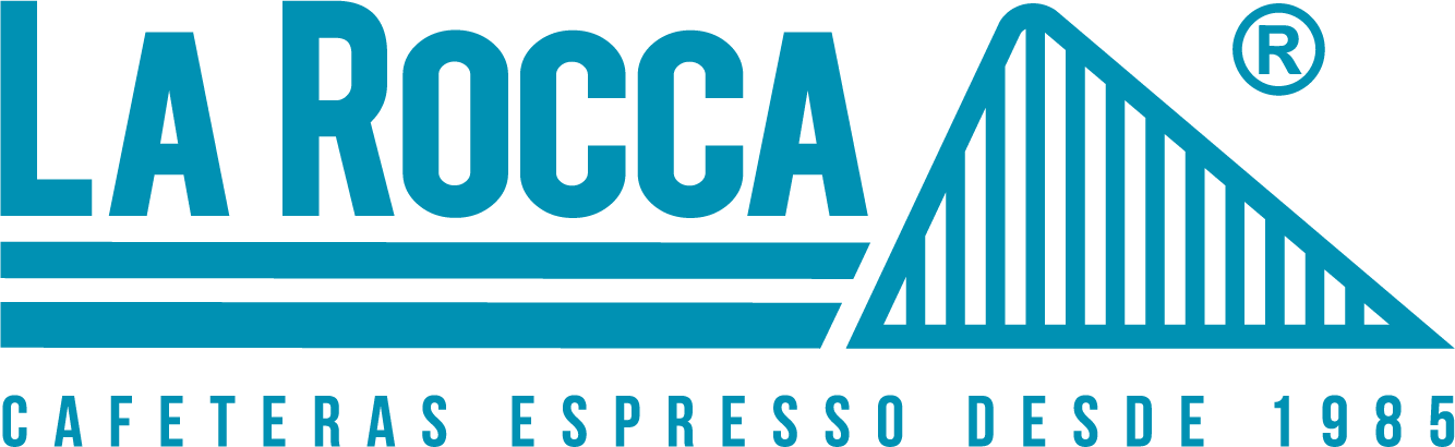 Detalle logo La Rocca color azul
